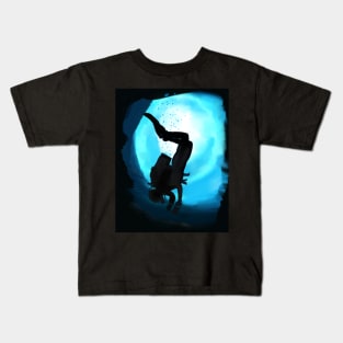 Deep Blue Diver Kids T-Shirt